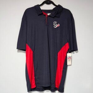 Houston Texans‎ Men's XL NFL Team Apparel Polo Shirt Navy Red